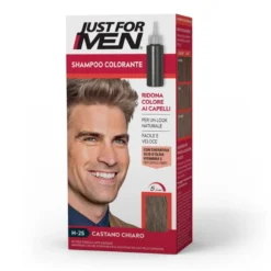 Just For Men Tinta per Capelli Uomo Castano Chiaro 30ml