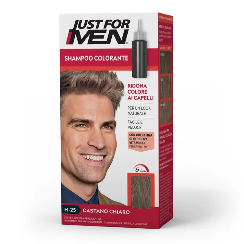 Just For Men Tinta per Capelli Uomo Castano Chiaro 30ml