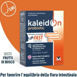 Kaleidon Probiotic Fast Ai Frutti Di Bosco Riequilibrio Della Flora Intestinale 10 Bustine da 1g