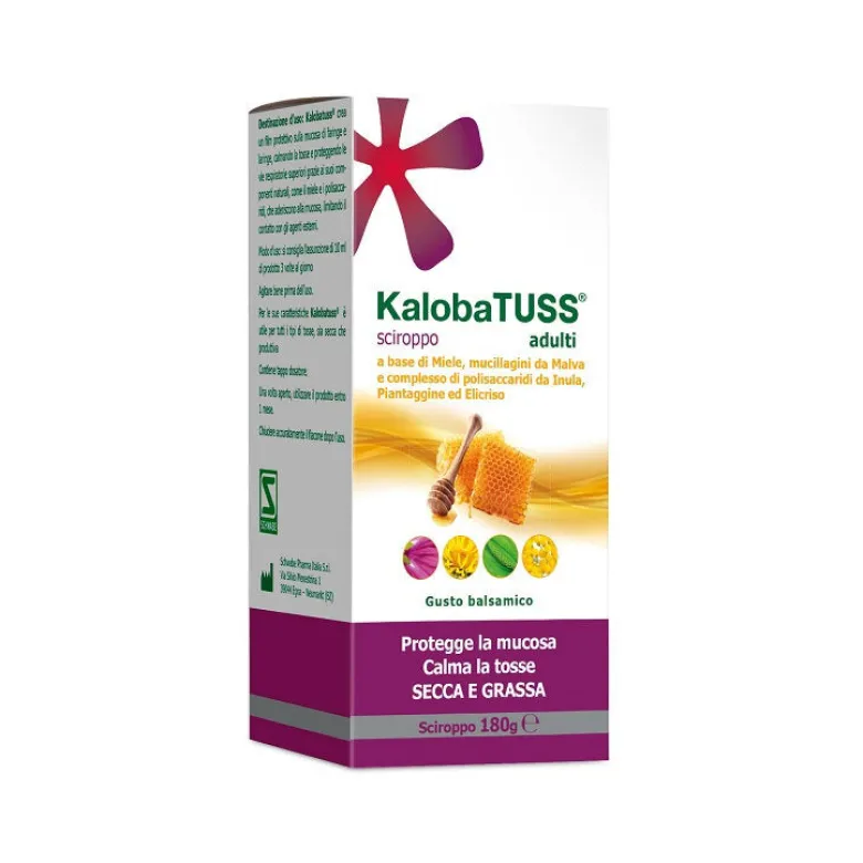 KalobaTuss Sciroppo Adulti 180g tosse secca e grassa