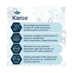 Karos Gola 20 Pastiglie - Sollievo Rapido per Mal di Gola