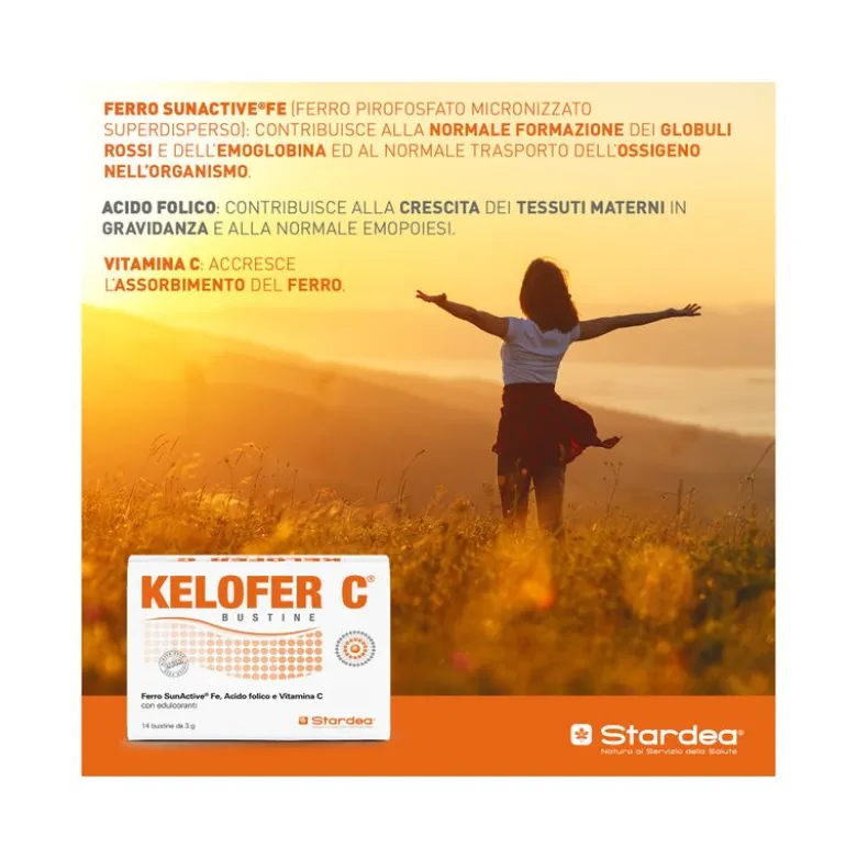 Kelofer C ferro e vitamine 14 bustine
