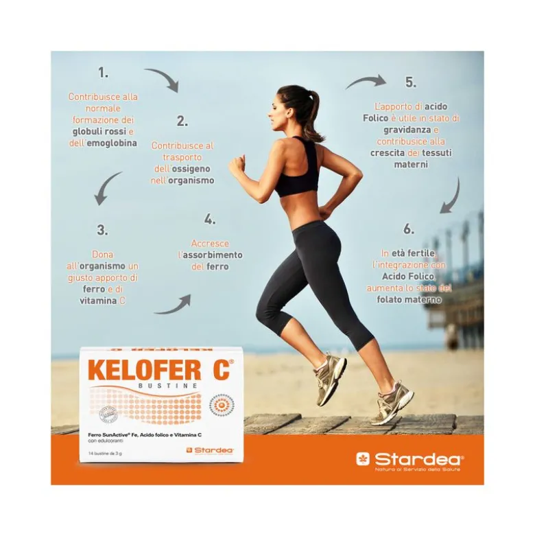 Kelofer C ferro e vitamine 14 bustine
