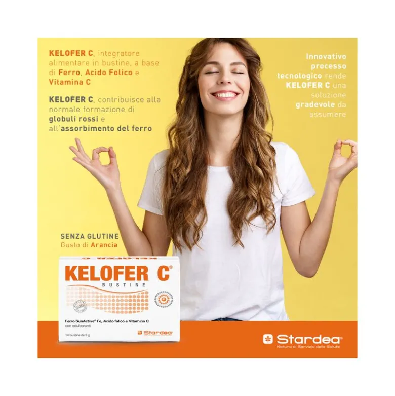 Kelofer C ferro e vitamine 14 bustine