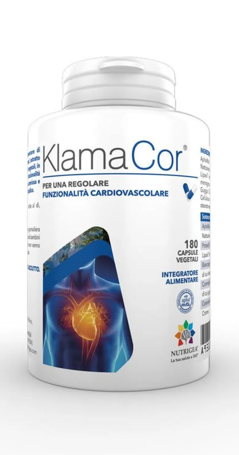 Klamacor Utile Per Il Sistema Cardiocircolatorio 180 Capsule Vegetali