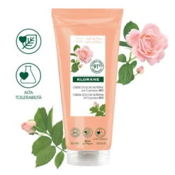 Klorane Crema doccia nutritiva al burro di Cupuacu BIO Profumazione LATTE DI ROSA 200ml