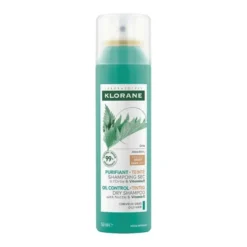 Klorane Purificante Shampoo Secco All'Ortica E Vitamina E Capelli Scuri 150ml