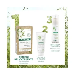 Klorane Shampoo solido all'Avena tutti i tipi di capelli 80g