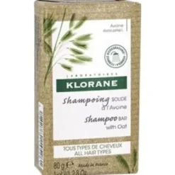 Klorane Shampoo solido all'Avena tutti i tipi di capelli 80g