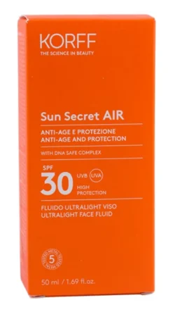 Korff Sun Secret AIR SPF30 Fluido Ultralight Viso 50ml