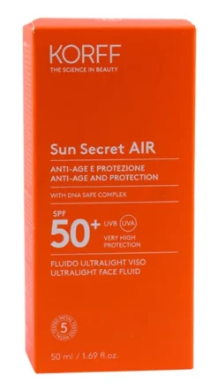 Korff Sun Secret AIR SPF50+ Fluido Ultralight Viso 50ml