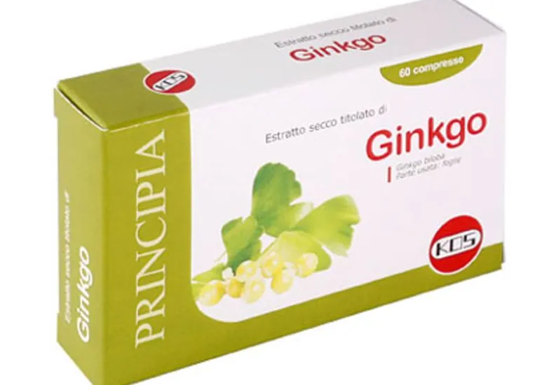 Kos Ginkgo Biloba estratto secco integratore alimentare 60 compresse