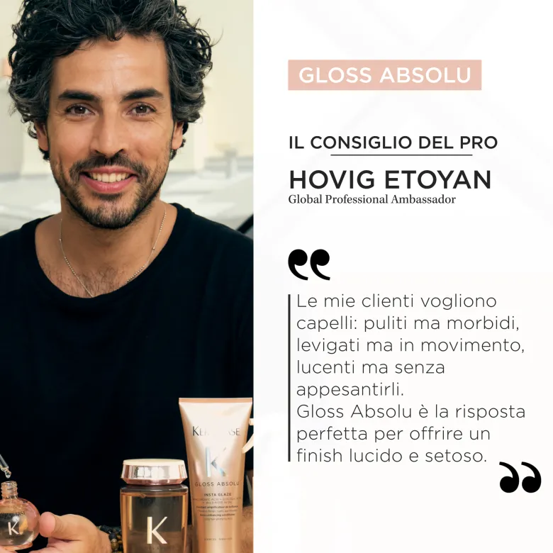 Kérastase Gloss Absolu Conditioner Insta Glaze per capelli tendenti al crespo 250ml