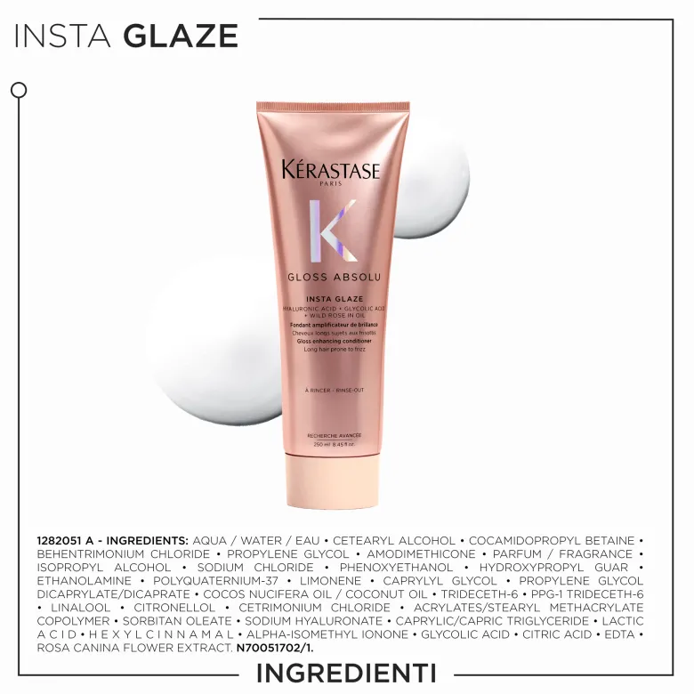 Kérastase Gloss Absolu Conditioner Insta Glaze per capelli tendenti al crespo 250ml