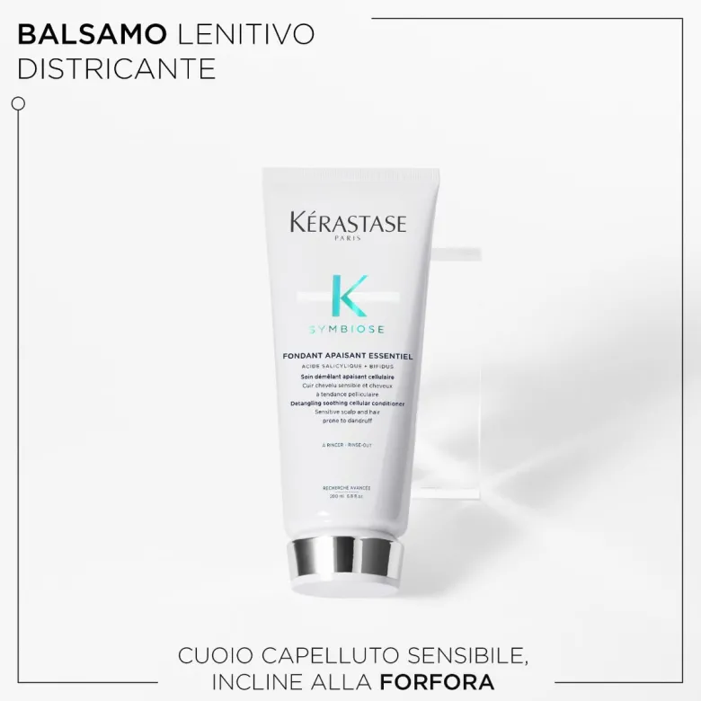 Kérastase Paris Symbiose Balsamo Fondant Apaisant Essentiel per cuoio capelluto sensibile e incline alla forfora 200ml
