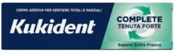 Kukident Complete Tenuta Forte Crema Adesiva Per Dentiere Totali Parziali Extra Fresco 47g