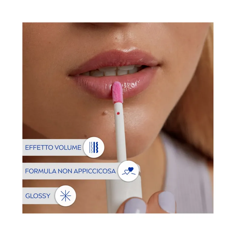 Labello Lip Oil Effetto Glossy Lucidalabbra Colorato Volumizzante E Idratante 5,5ml - Pink Rock