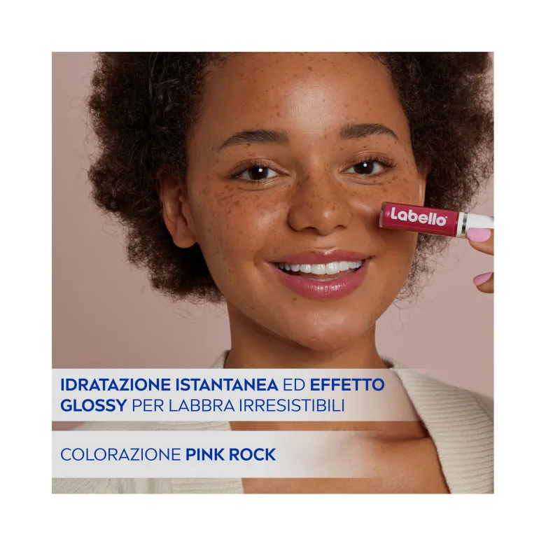Labello Lip Oil Effetto Glossy Lucidalabbra Colorato Volumizzante E Idratante 5,5ml - Pink Rock
