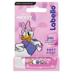 Labello Soft Rosé Disney Limited Edition Daisy Duck Burrocacao Labbra Colorato E Idratante 4,8g