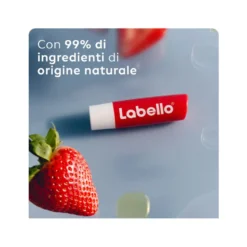Labello Strawberry Shine Burrocacao Labbra Colorato E Idratante All'aroma Di Fragola 4,8g
