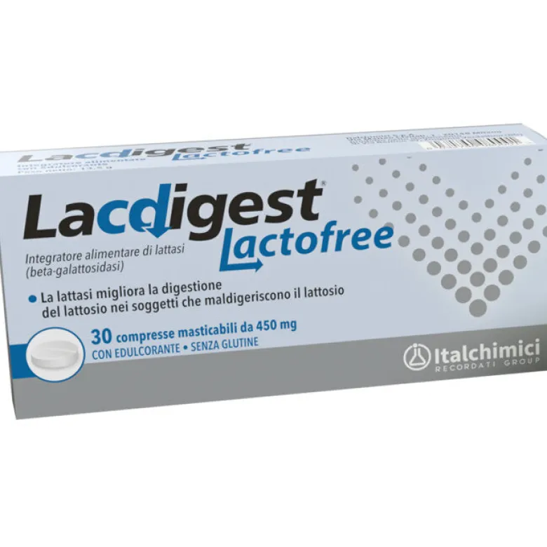 Lacdigest Lactofree 30 Compresse Masticabili – Digestione Facile