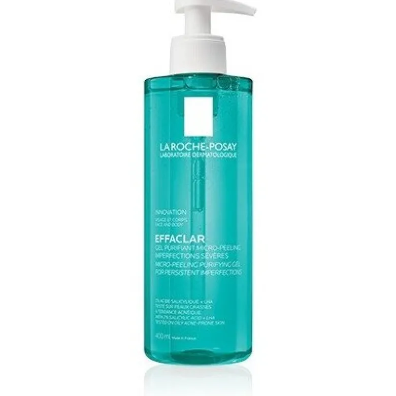 La Roche-Posay Effaclar Gel Purificante Micro Peeling detergente viso e corpo 400ml