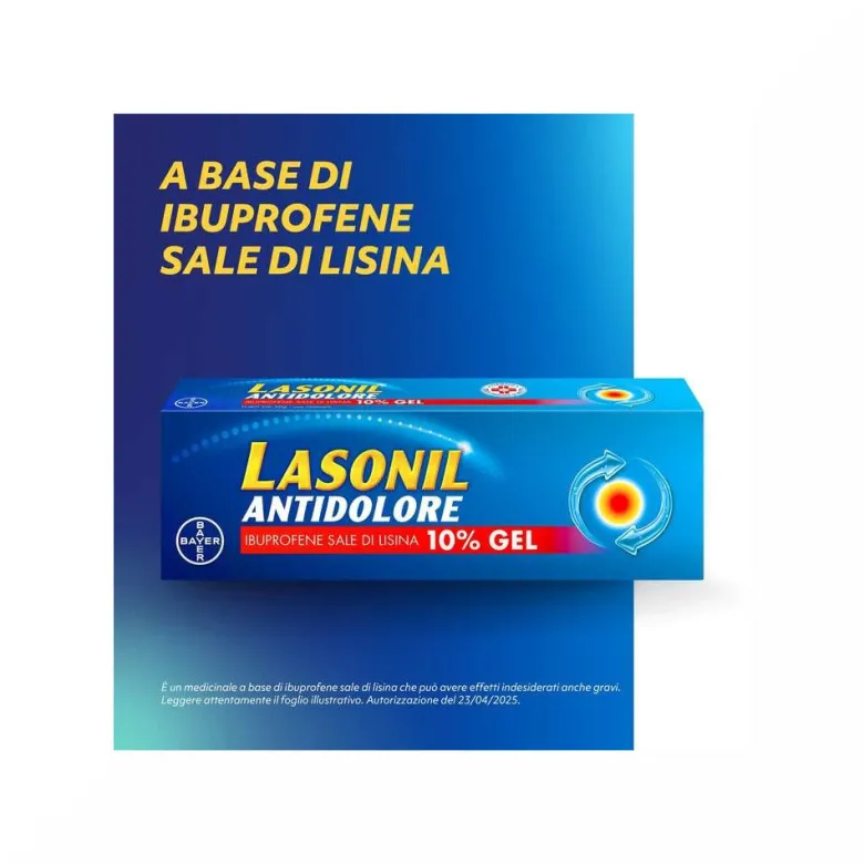 Lasonil Antidolore Gel Antidolorifico e Antinfiammatorio per Dolori Muscolari e Articolari Tubo 50g