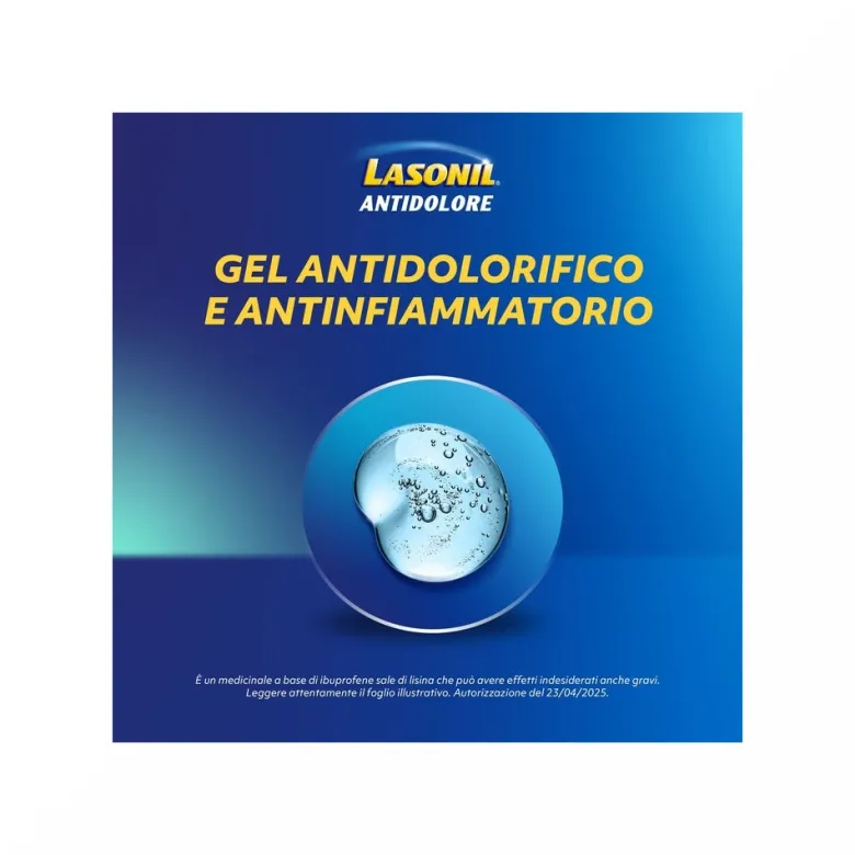 Lasonil Antidolore Gel Antidolorifico e Antinfiammatorio per Dolori Muscolari e Articolari Tubo 50g