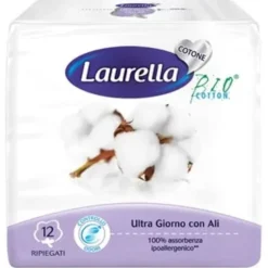 Laurella Assorbente In Cotone Ultra Giorno Con Ali 12 Pezzi