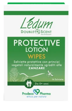 Ledum ds Protective Lotion Wipes 14 Pezzi