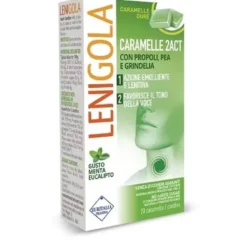 Lenigola 2Act Menta/Eucalipto 20 Caramelle Dure