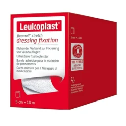 Leukoplast Dressing Fixation Garza Adesiva per fissaggio medicazioni 5cmx10m