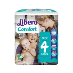Libero Comfort Taglia 4 Pannolini 7-11 Kg 26 Pezzi
