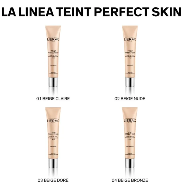 Lierac Teint Perfect Skin Fondotinta Fluido Perfezionatore 01-Beige Clair 30 ml
