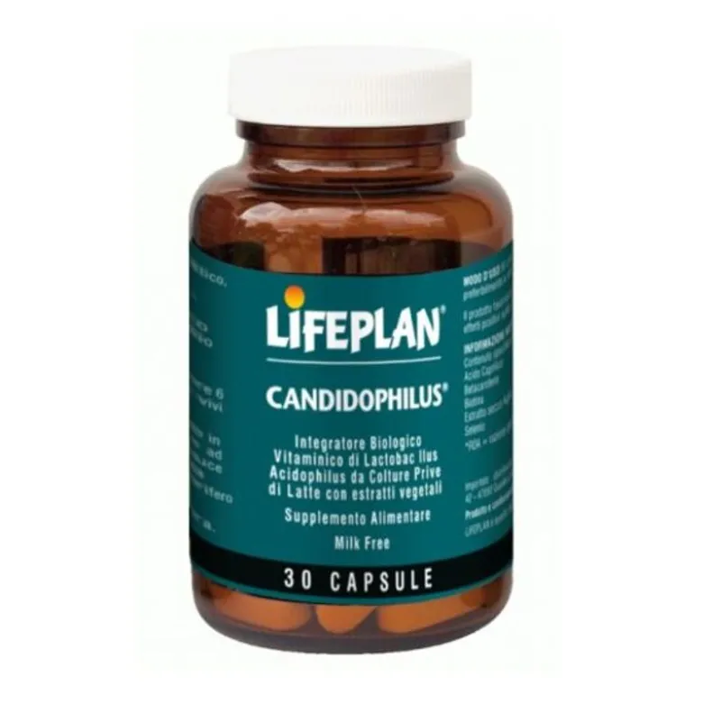 Lifeplan Candidophilus Senza Glutine Equilibrio Della Flora Intestinale 30 Capsule