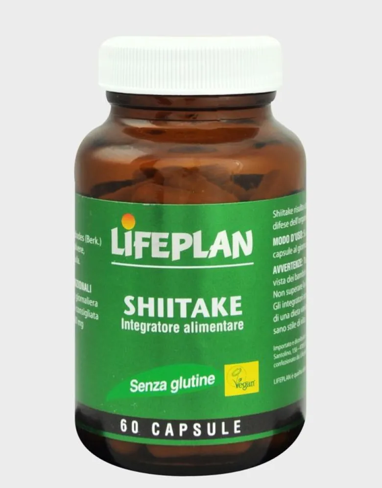 Lifeplan Shiitake Integratore Senza Glutine Favorisce Le Fisiologiche Difese Dell'Organismo 60 Capsu