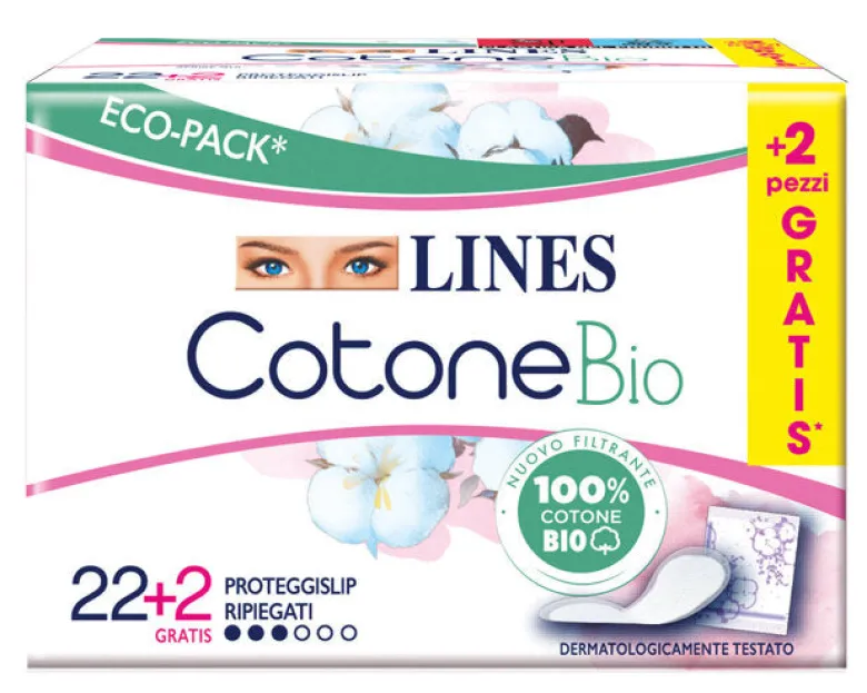 Lines Cotone Bio 24 Proteggislip Ripiegati