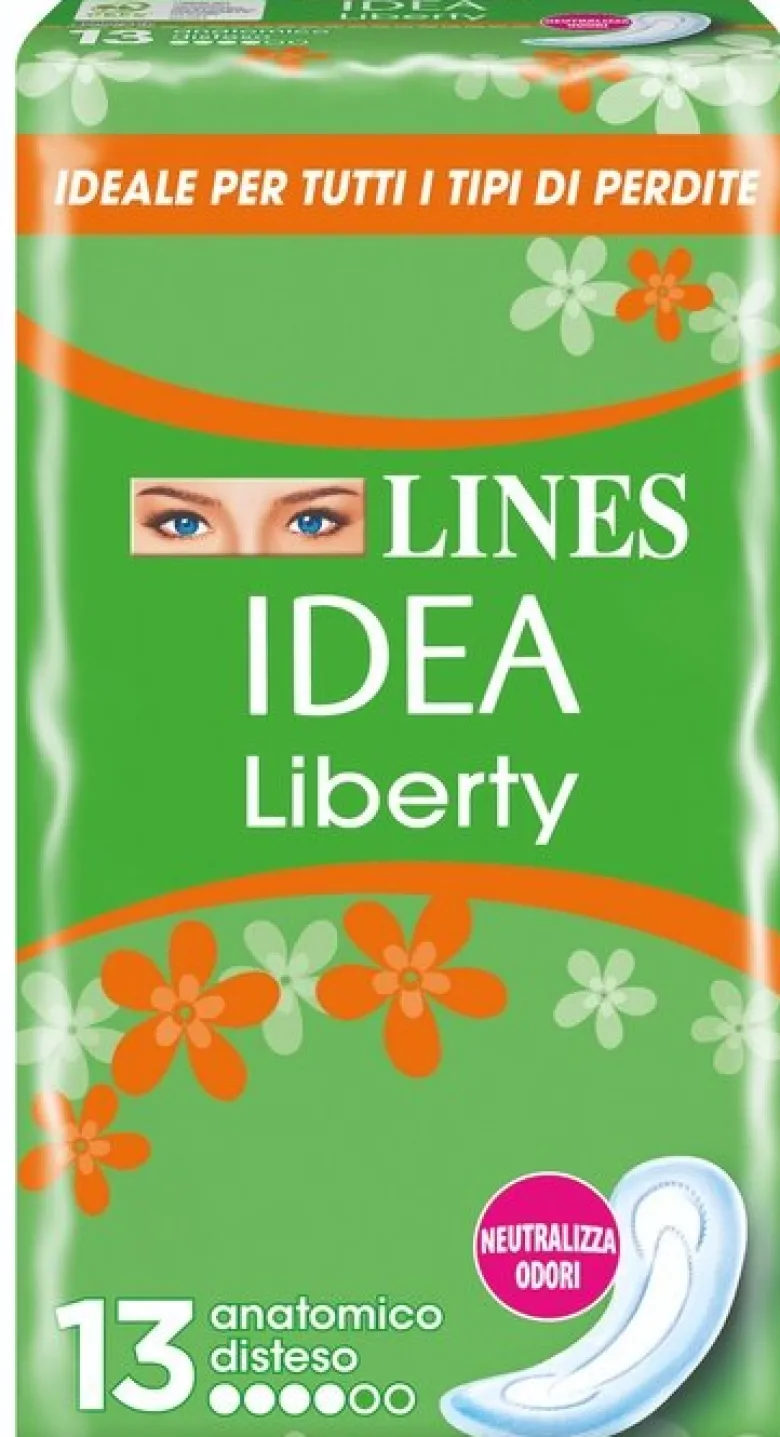 Lines Idea Liberty 13 Assorbenti Anatomici Distesi