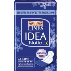 Lines Idea Notte Assorbenti anatomici con ali 14 pezzi