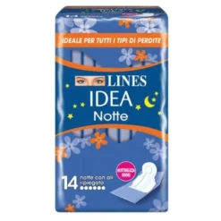 Lines Idea Notte Assorbenti anatomici con ali 14 pezzi