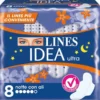 Lines Idea Ultra Notte con Ali 8 Assorbenti