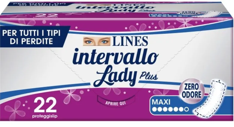 Lines Intervallo Lady Plus Maxi 22 Proteggislip