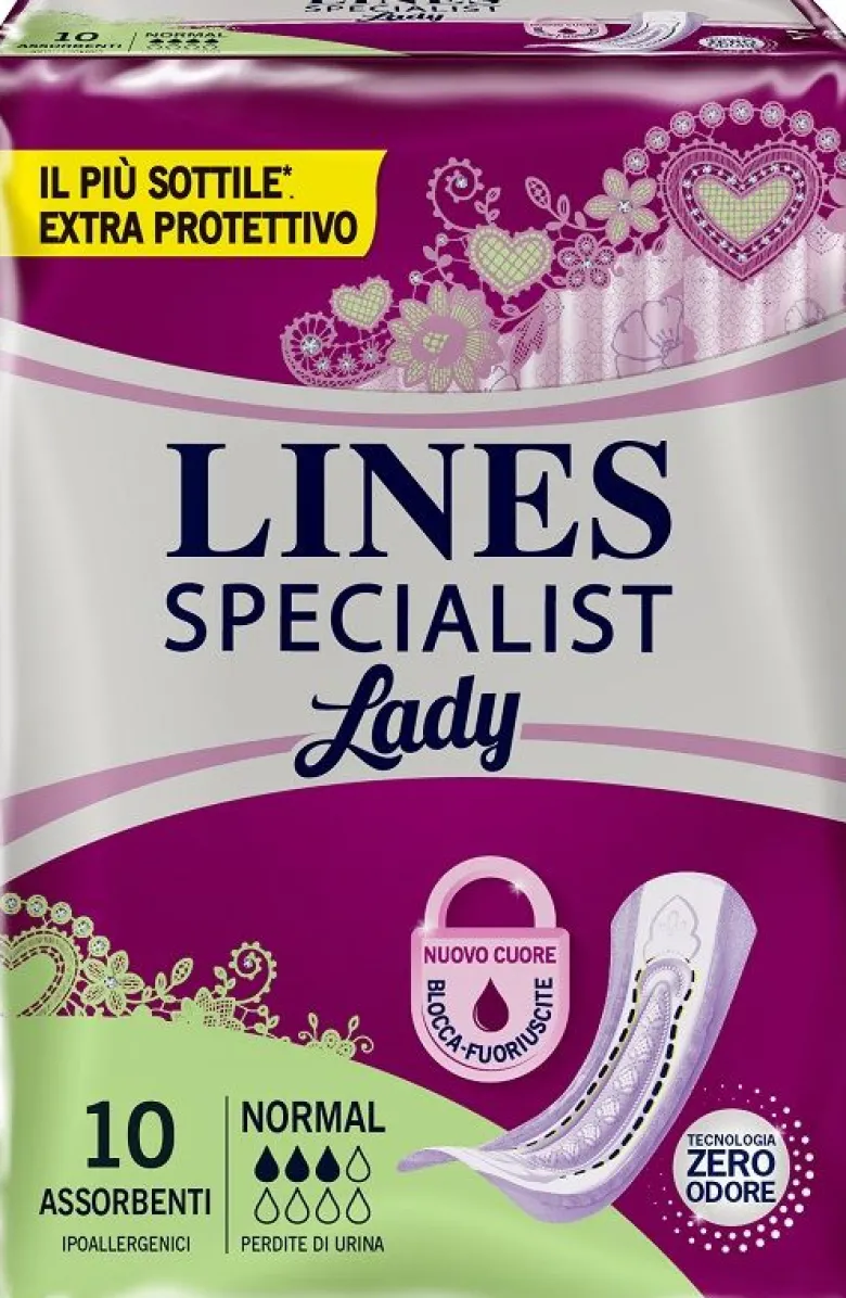 Lines Specialist Lady Assorbenti Incontinenza Normal 10 Pezzi