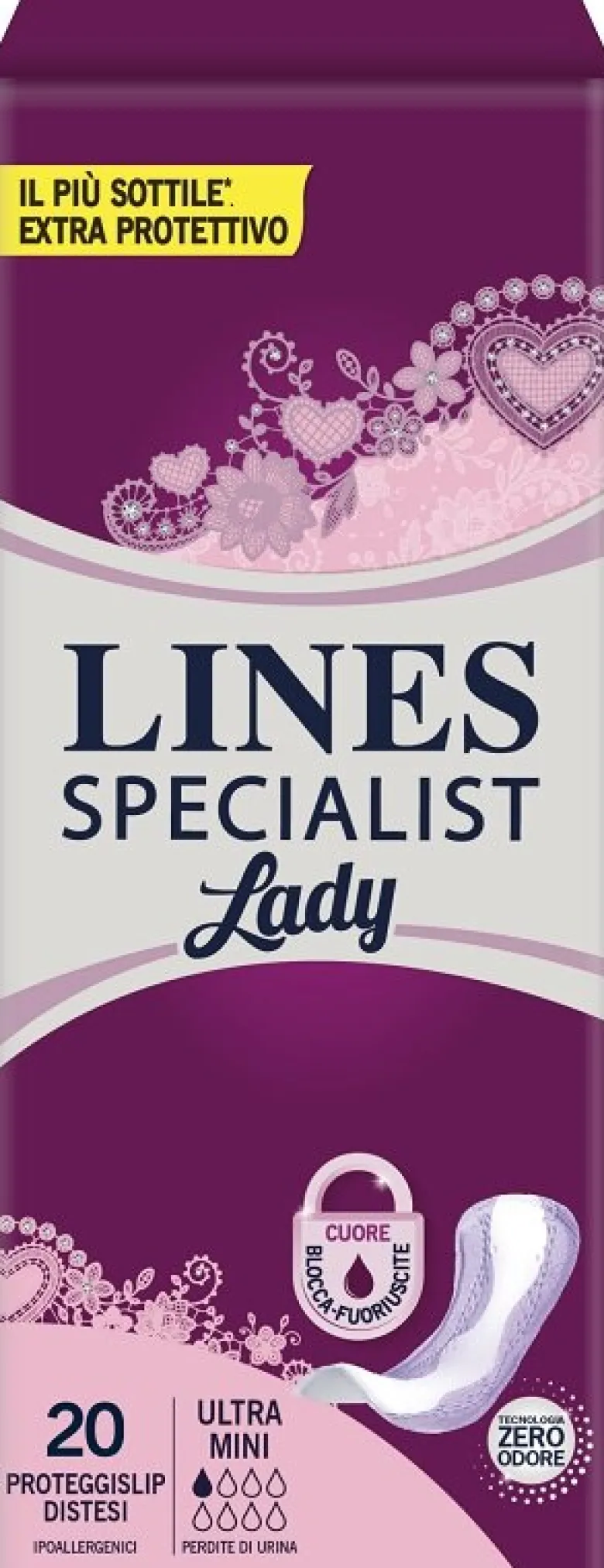 Lines Specialist Lady Assorbenti Incontinenza Ultra Mini 20 Pezzi