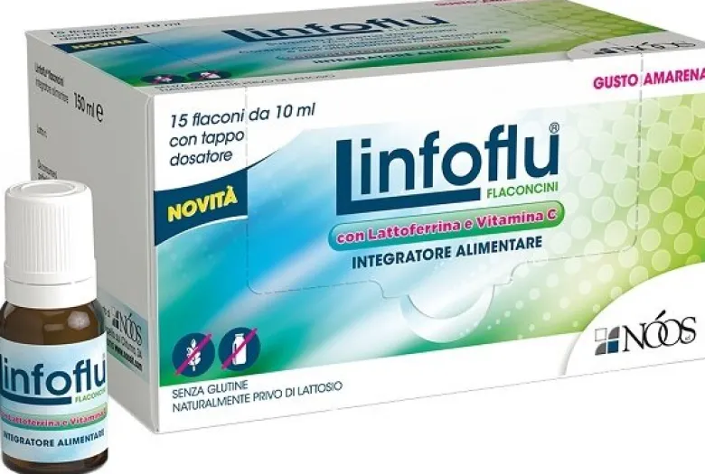 Linfoflu Vitamine e Minerali gusto Amarena 15 flaconcini