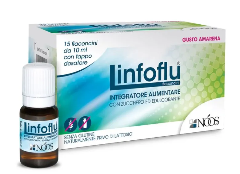 Linfoflu Vitamine e Minerali gusto Amarena 15 flaconcini