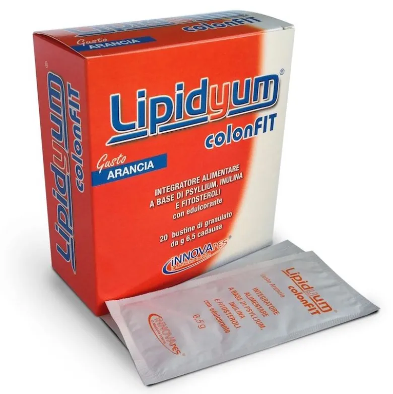 Lipidyum Colonfit gusto Arancia integratore alimentare utile per il transito intestinale 20 bustine