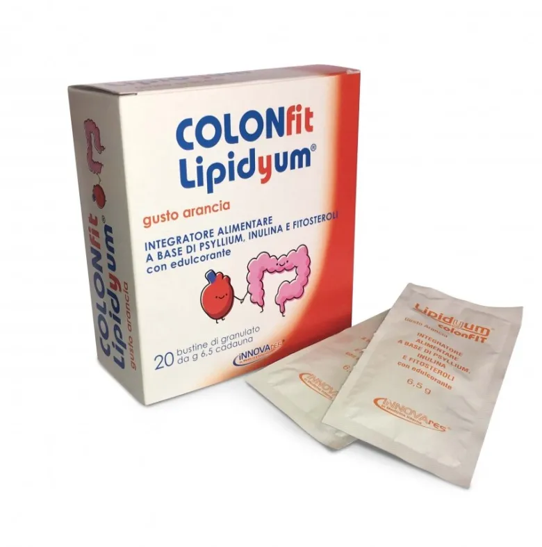 Lipidyum Colonfit gusto Arancia integratore alimentare utile per il transito intestinale 20 bustine