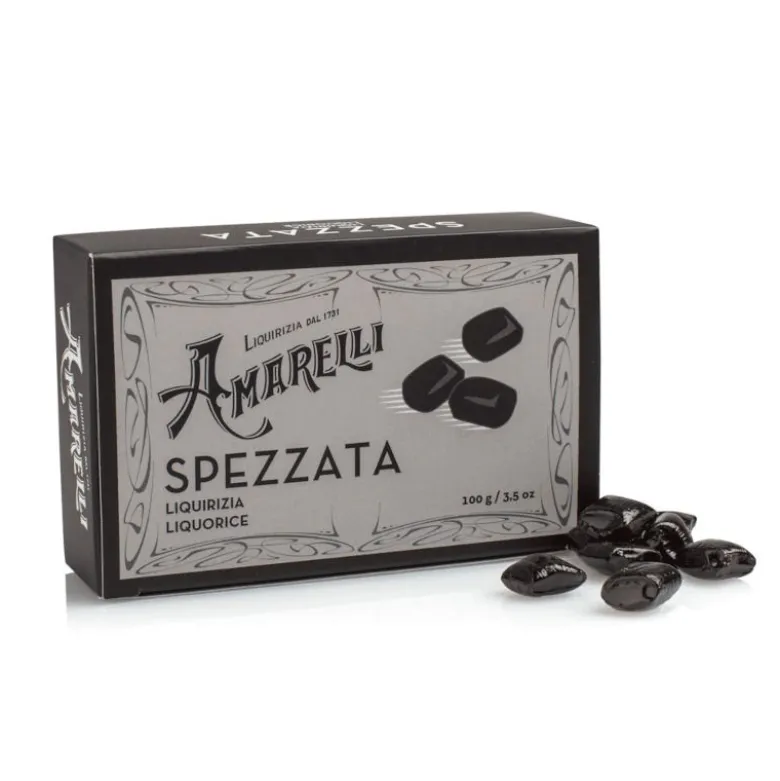 Liquirizia in scatola di cartone