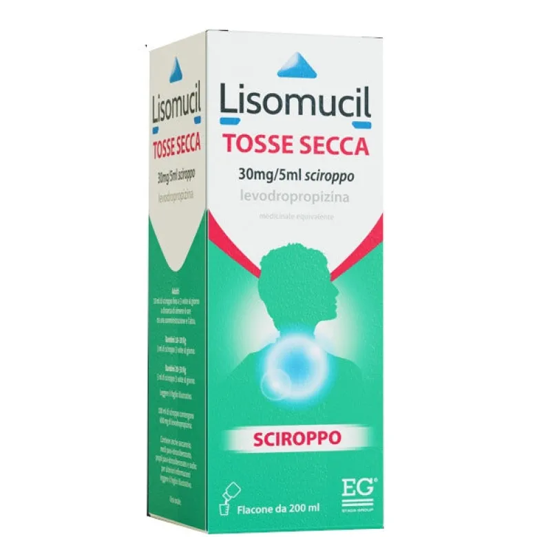 Lisomucil Tosse Sec 30 Mg/5 ml Sciroppo Flacone da 200 ml